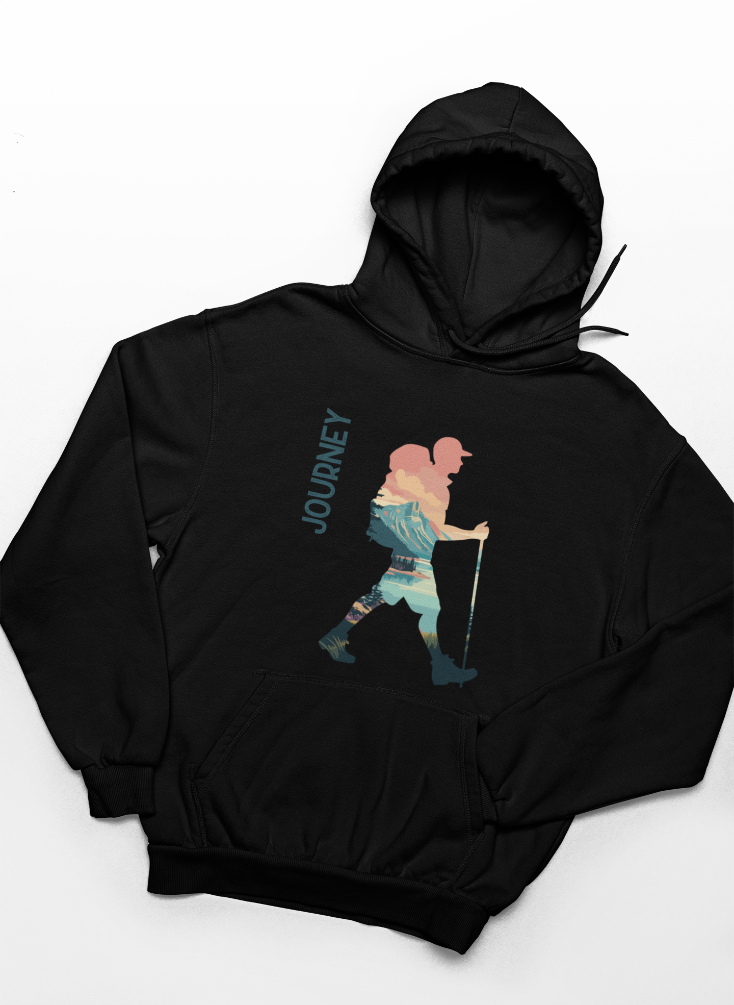 JOURNEY Hoodie - Mit Taschendruck